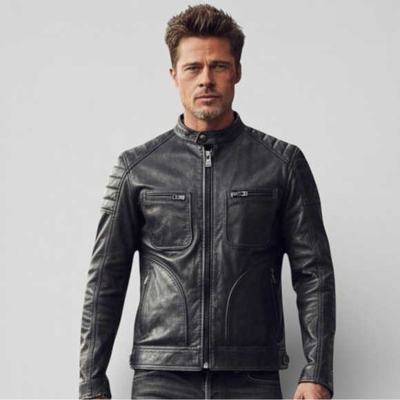 Belstaff Other - Belstaff Weybridge Dark Grey Leather Moto Jacket (Euro size 54)